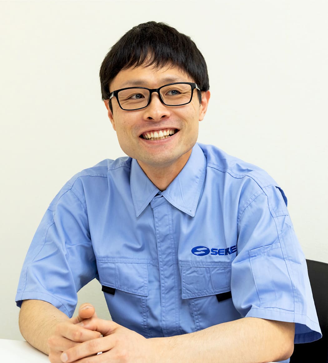 若手技術者のリーダー 根倉さん Young engineer leader Nekura